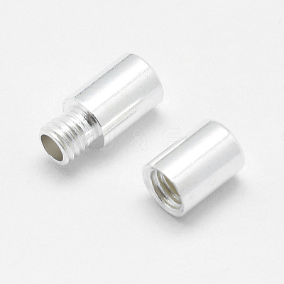 925 Sterling Silver Screw Clasps STER-G019-10S-4mm-1
