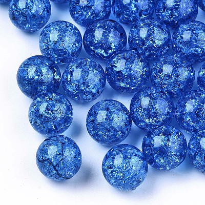 Transparent Crackle Acrylic Round Beads Strands LS-CCG-R002-12mm-03-1