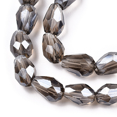 Electroplate Glass Beads Strands EGLA-R008-6x4mm-11-1