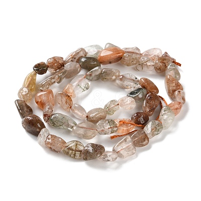 Natural Rutilated Quartz Beads Strands G-P497-01C-19-1