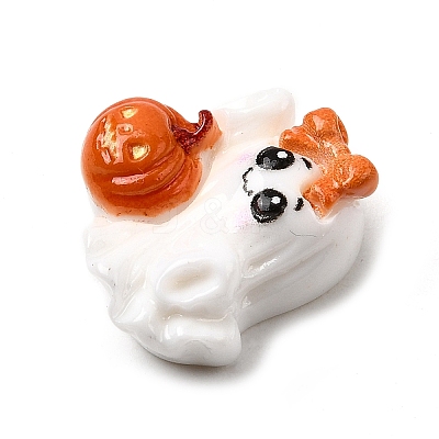 Halloween Theme Opaque Resin Cabochons RESI-Z039-01D-1