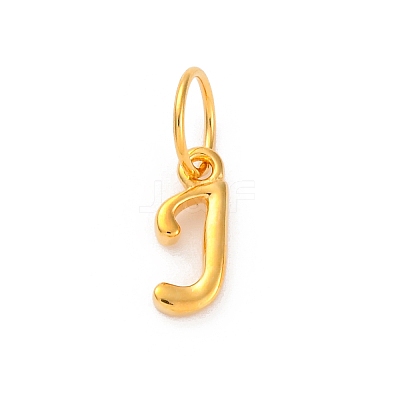 925 Sterling Silver Letter Charms with Jump Rings LS-STER-R008-01G-J-1
