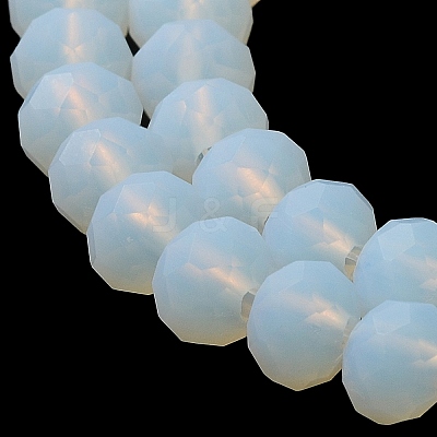 Imitation Jade Solid Color Glass Beads Strands EGLA-A034-J2mm-MD06-1