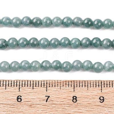 Natural Blue Jade Beads Strands G-H341-4mm-01-1