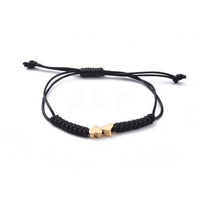 Unisex Adjustable Korean Waxed Polyester Cord Braided Bead Bracelets BJEW-JB04671-01-1
