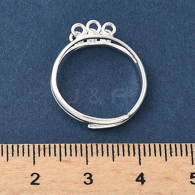 Adjustable Brass Finger Ring Trays for Hanging Pendant KK-K414-03B-S-1