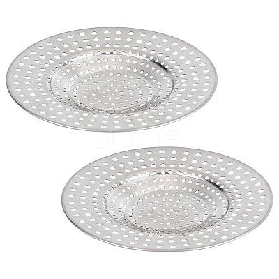 201 Stainless Steel Drain Hair Catchers AJEW-WH0020-45-1