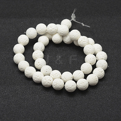 Unwaxed Natural Lava Rock Beads Strands G-J367-01-5mm-1