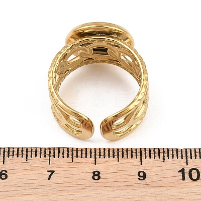 304 Stainless Steel Cuff Ring Components SA-CBA82C8-01D-G-1