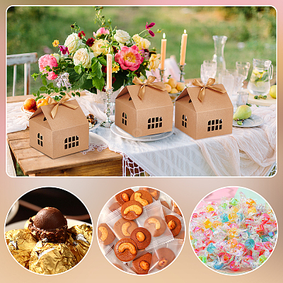 House Shape Cardboard Candy Storage Box CON-WH0084-89B-1