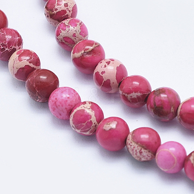 Natural Imperial Jasper Beads Strands G-A175B-4mm-08-1