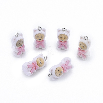 Opaque Resin Pendants X-RESI-G047-24-1
