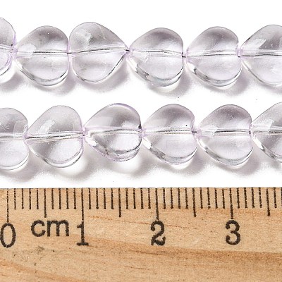 Baking Paint Transparent Glass Beads Strands DGLA-A08-T8mm-KD08-1