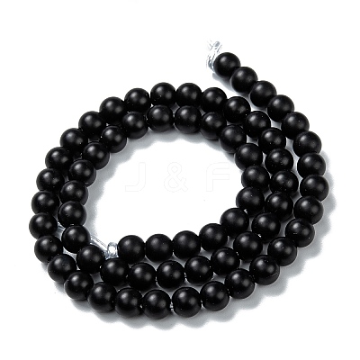 Natural Black Onyx Beads Strands LS-G-Z024-01C-1