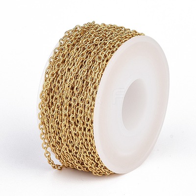 Ion Plating(IP) 304 Stainless Steel Textured Cable Chains CHS-H007-42G-1