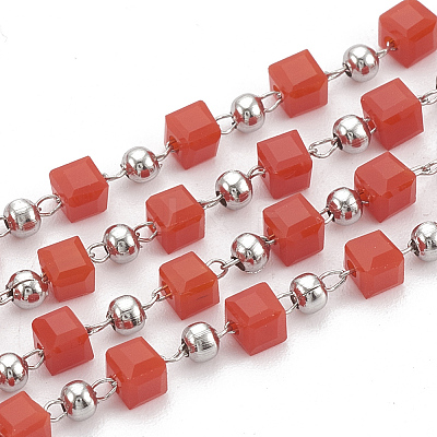 Handmade Glass Beaded Chains CHS-S002-04-1