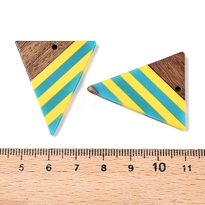 Epoxy Resin & Walnut Wood Pendants RESI-N039-121T-1