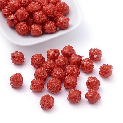 Opaque Acrylic Beads MACR-S128-3-1