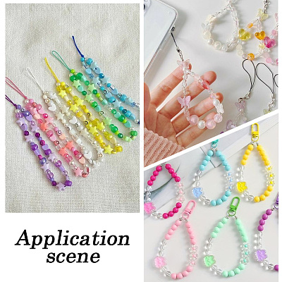 Opaque Transparent Acrylic Beads Kits MACR-SP0001-48A-1