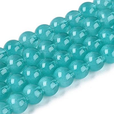 Acrylic Imitation Cat Eye Beads Strands OACR-Q197-01A-07-1
