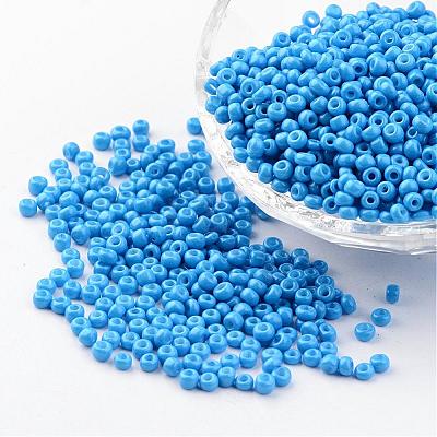 8/0 3mm Baking Paint Glass Seed Beads Loose Spacer Beads X-SEED-S002-K17-1