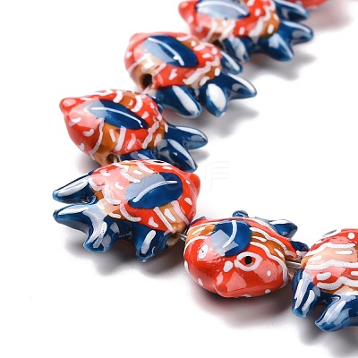 Handmade Porcelain Beads PORC-G002-54C-1