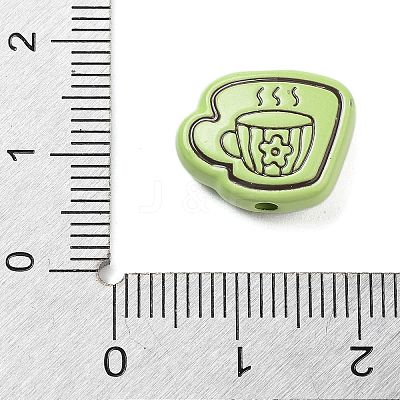 Spray Painted Alloy Beads LS-FIND-C064-01E-1