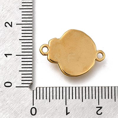 304 Stainless Steel Connector Charms STAS-C119-08G-1