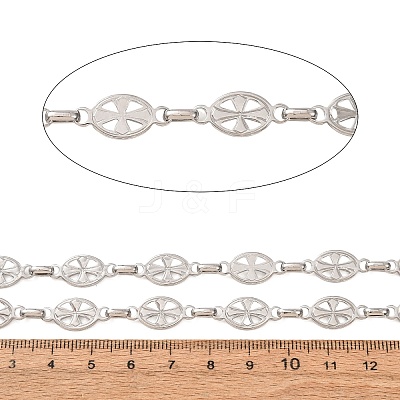 304 Stainless Steel Oval with Cross Link Chains SA-CBAE0F2-0P-1