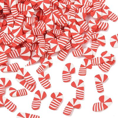 Christmas Handmade Polymer Clay Cabochons PY-CBA2910-01C-1