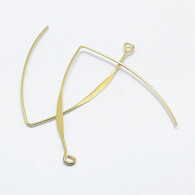 Brass Earring Hooks KK-F728-03G-NF-1