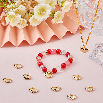 10Pcs Rack Plating Brass Charms KK-BBC0014-27G-1
