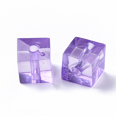 Transparent Acrylic Beads X-TACR-T004-08-1