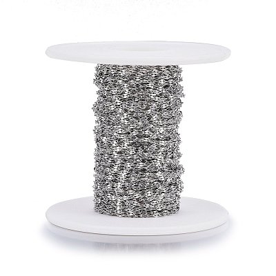 Tarnish Resistant 304 Stainless Steel Dapped Chains STAS-P213-06P-1