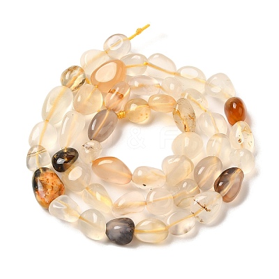 Natural Agate Beads Strands G-G146-A38-01-1