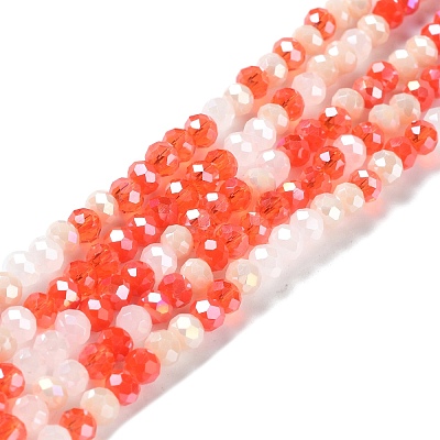 Glass Beads Strands EGLA-A034-M4mm-27-1