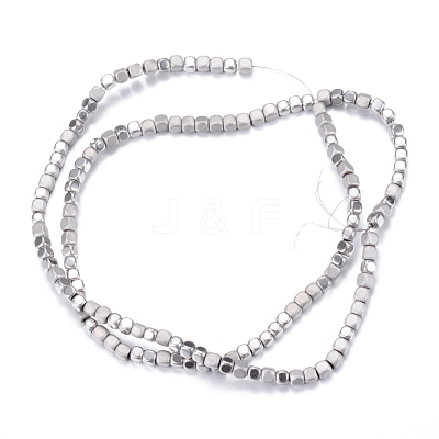 PVD Vacuum Plating Electroplate Non-magnetic Synthetic Hematite Bead Strands X-G-Q467-11A-1