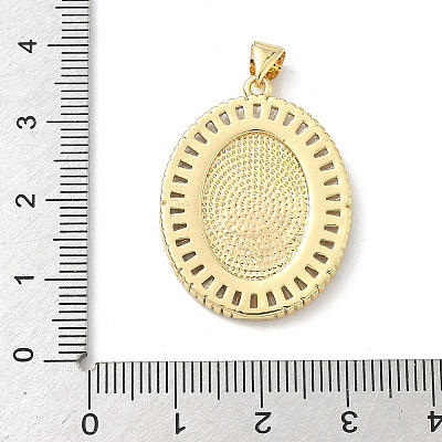 Brass Micro Pave Cubic Zirconia Pendants KK-H537-27B-G-1