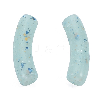 Marbled Stone Style Opaque Acrylic Beads OACR-G009-04A-1