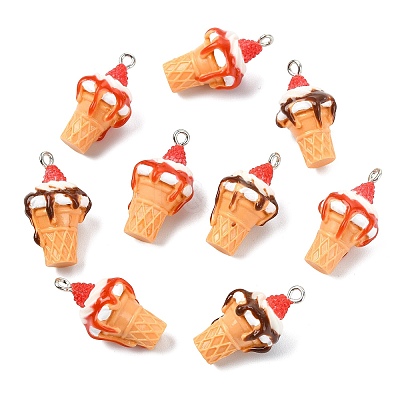 20Pcs 2 Styles Resin Pendants RESI-CJC0031-006P-1