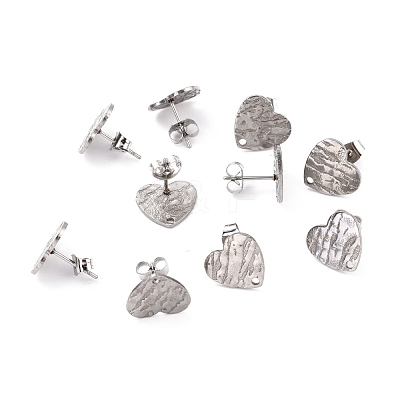 Non-Tarnish 304 Stainless Steel Stud Earring Findings STAS-I183-05B-P-1