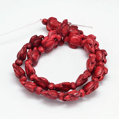 Dyed Synthetic Turquoise Beads Strands G-M152-M-A-1