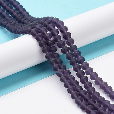 Transparent Glass Beads Strands EGLA-A034-T8mm-MD15-1