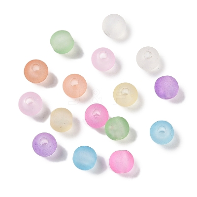 Imitation Jelly Transparent Acrylic Beads X-FACR-U001-01A-1