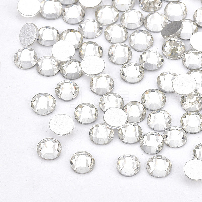 Glass Flat Back Rhinestone Cabochons LS-RGLA-S002-16SS-37-1