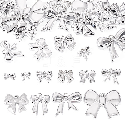 20Pcs 10 Styles CCB Plastic Pendants CCB-TA0001-19A-1