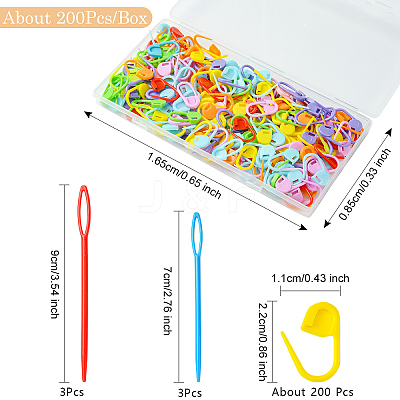 ABS Plastic Knitting Tool Kits FIND-YW0005-86-1