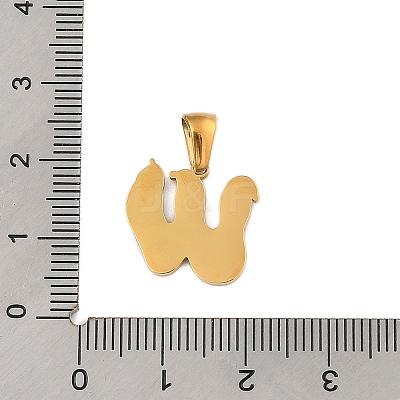 Christmas Theme 304 Stainless Steel Pendants STAS-R007-01W-G-1