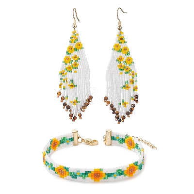 Glass Jewelry Sets SJEW-MZ00014-1