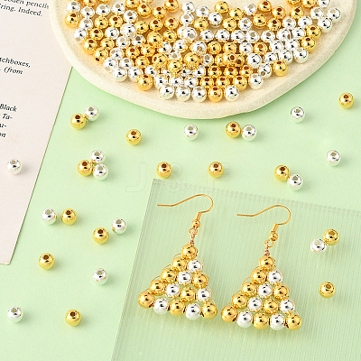 1200Pcs 2 Colors CCB Plastic Beads CCB-PA0001-04C-1